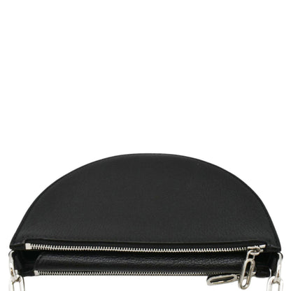 Luxury Burberry Pecan Small Leather Shoulder Bag Black