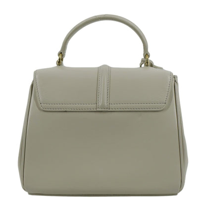 CELINE Laminated Small 16 Leather Shoulder Bag Limestone