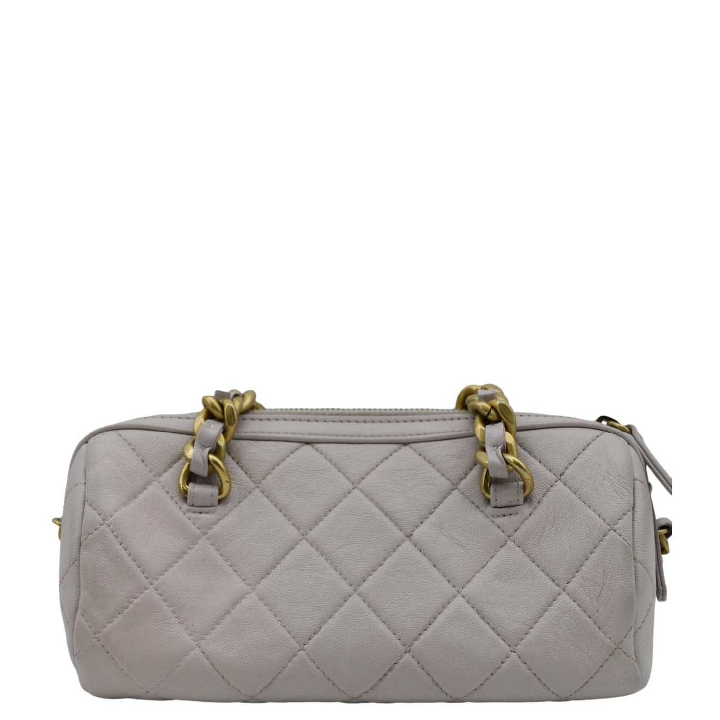 CHANEL Fashion Therapy Bowling Small Quilted Leather Crossbody Bag Light Pink