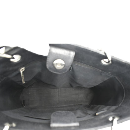CHANEL PST Caviar Leather Quilted Shopping Tote Bag Black