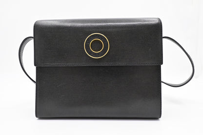Celine Crossbody Bag in Black Leather