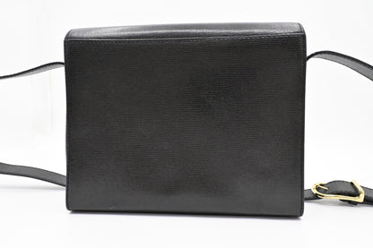 Celine Crossbody Bag in Black Leather