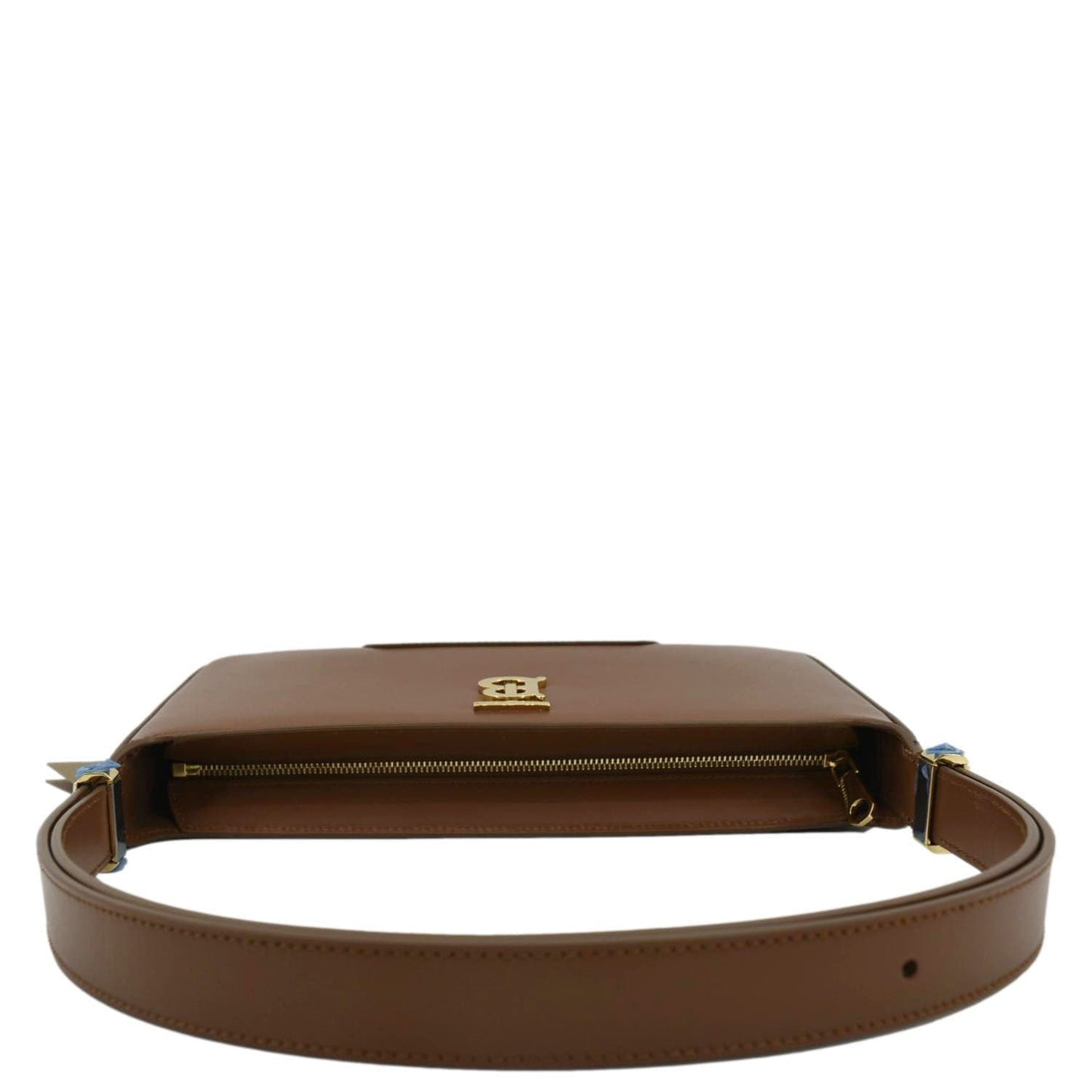 BURBERRY Medium TB Leather Shoulder Bag Tan
