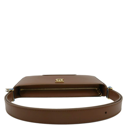 BURBERRY Medium TB Leather Shoulder Bag Tan