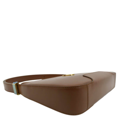 BURBERRY Medium TB Leather Shoulder Bag Tan