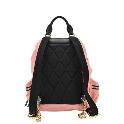 Luxury Burberry Technical Rucksack Nylon Backpack Bag Pink