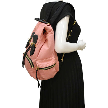 Luxury Burberry Technical Rucksack Nylon Backpack Bag Pink