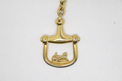 Celine Horse Stirrup Key Charm
