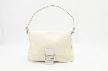 Fendi Mama Baguette in Cream Canvas