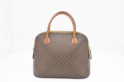 Celine Handbag in Brown Macadam Canvas