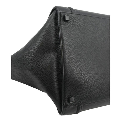 CELINE Luggage Phantom Medium Leather Tote Bag Black