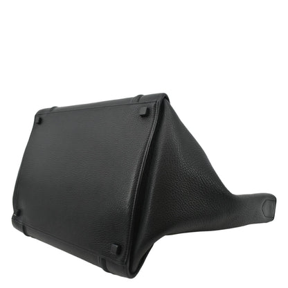 CELINE Luggage Phantom Medium Leather Tote Bag Black