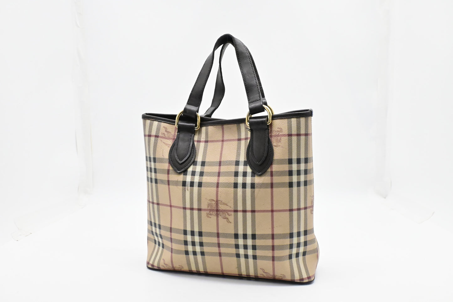 Burberry Handbag in Checked Coated Canvas
