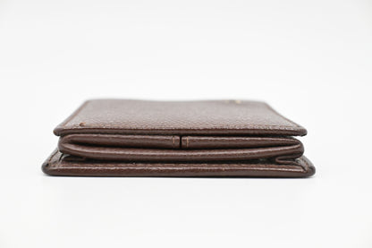Dior Coin Case in Brown Leather