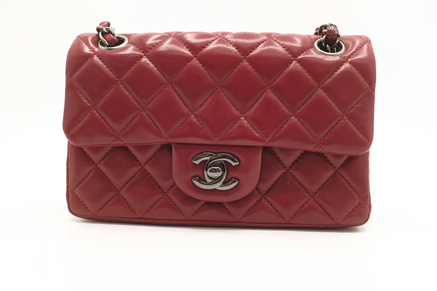 Chanel Mini Flap in Red Leather