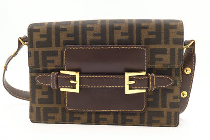 Fendi Shoulder Bag in Zucca Canvas