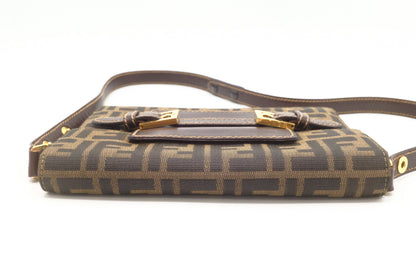 Fendi Shoulder Bag in Zucca Canvas