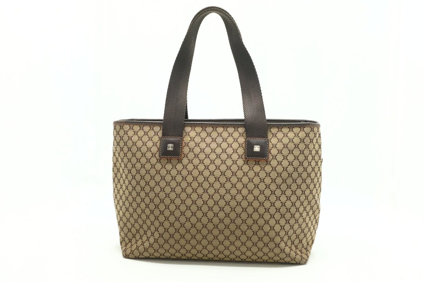 Celine Shoulder Bag in Brown Triomphe Canvas