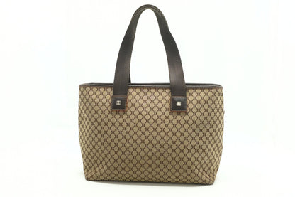 Celine Shoulder Bag in Brown Triomphe Canvas