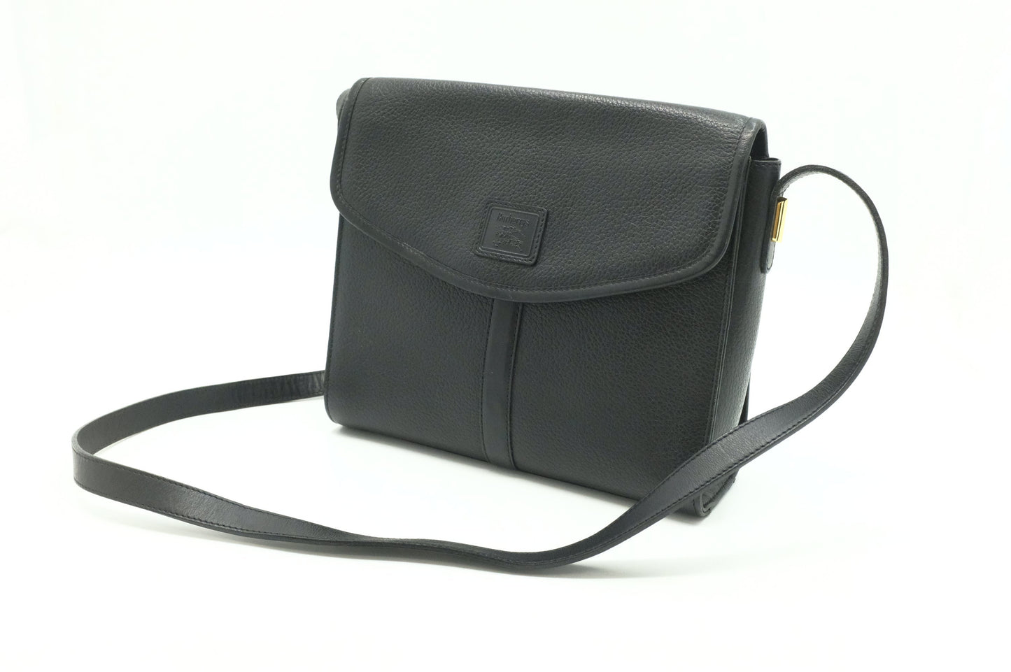 Burberry Shoulder Bag in Black Leather