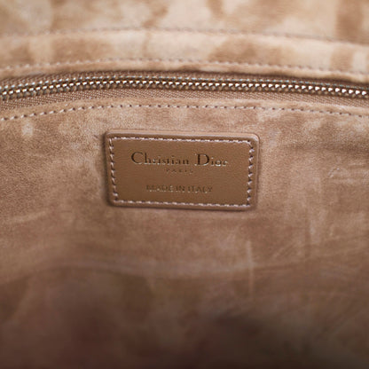 Dior Large Tan Brown Lady Dior Lambskin
