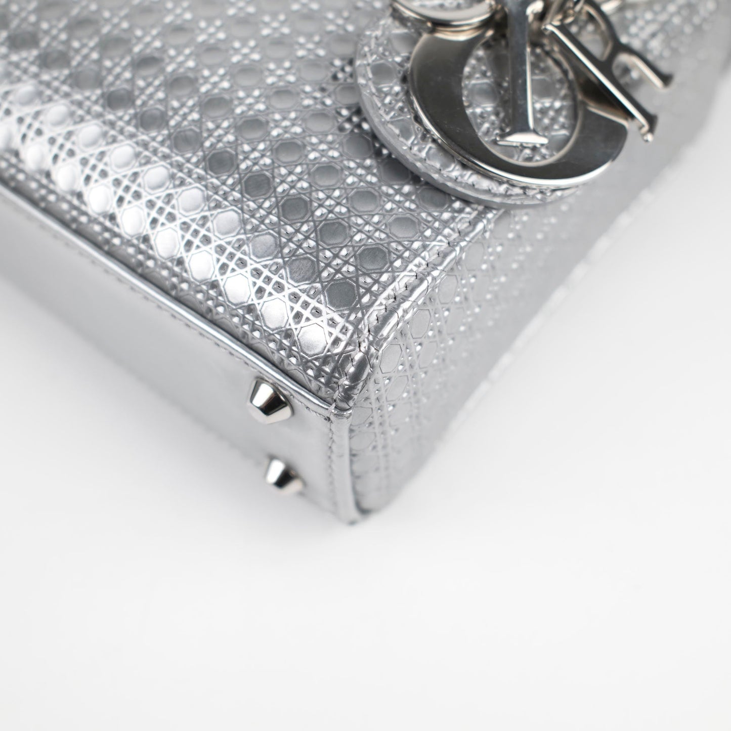 Dior Micro Lady Dior Silver