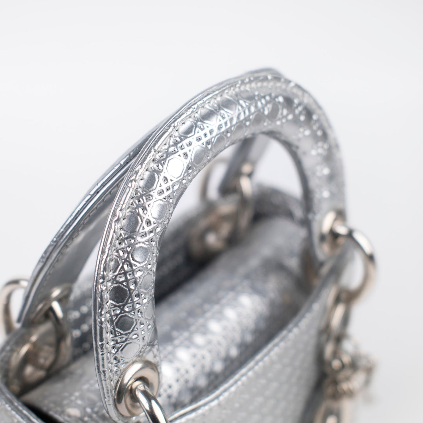 Dior Micro Lady Dior Silver