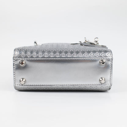 Dior Micro Lady Dior Silver
