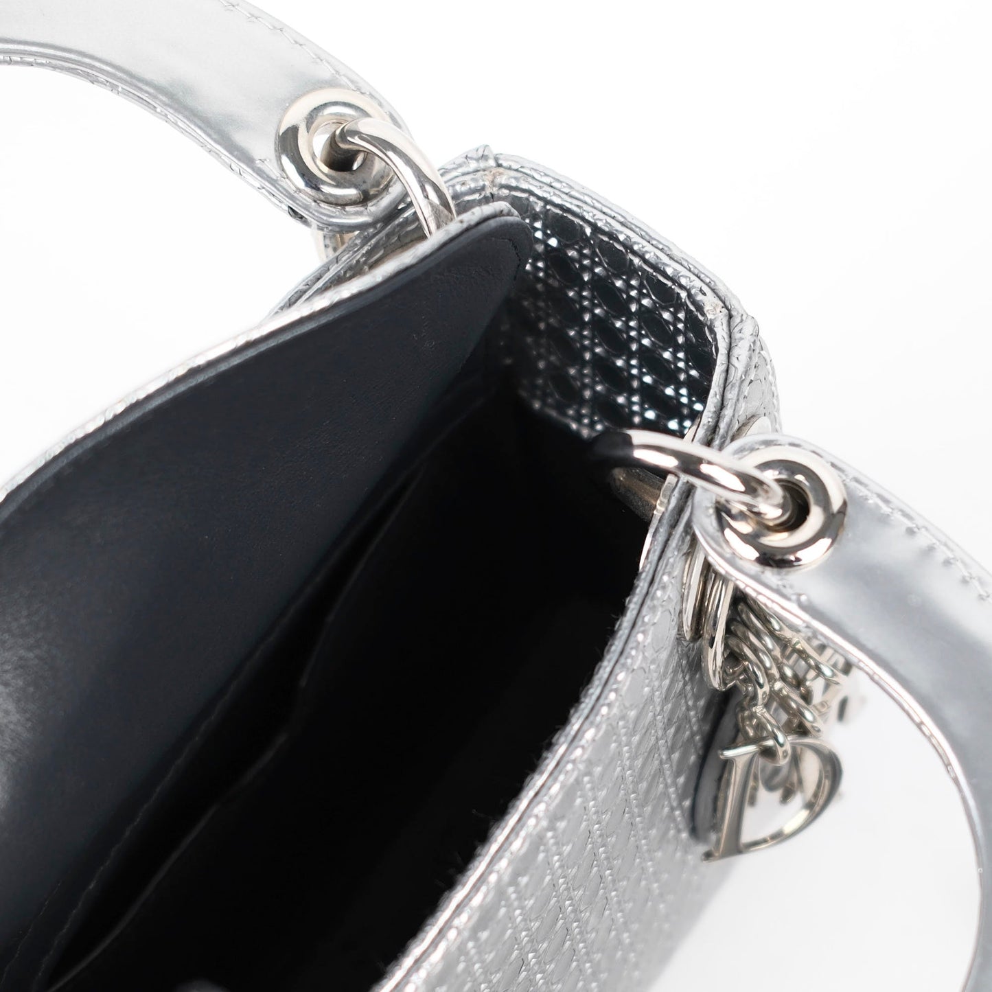 Dior Micro Lady Dior Silver