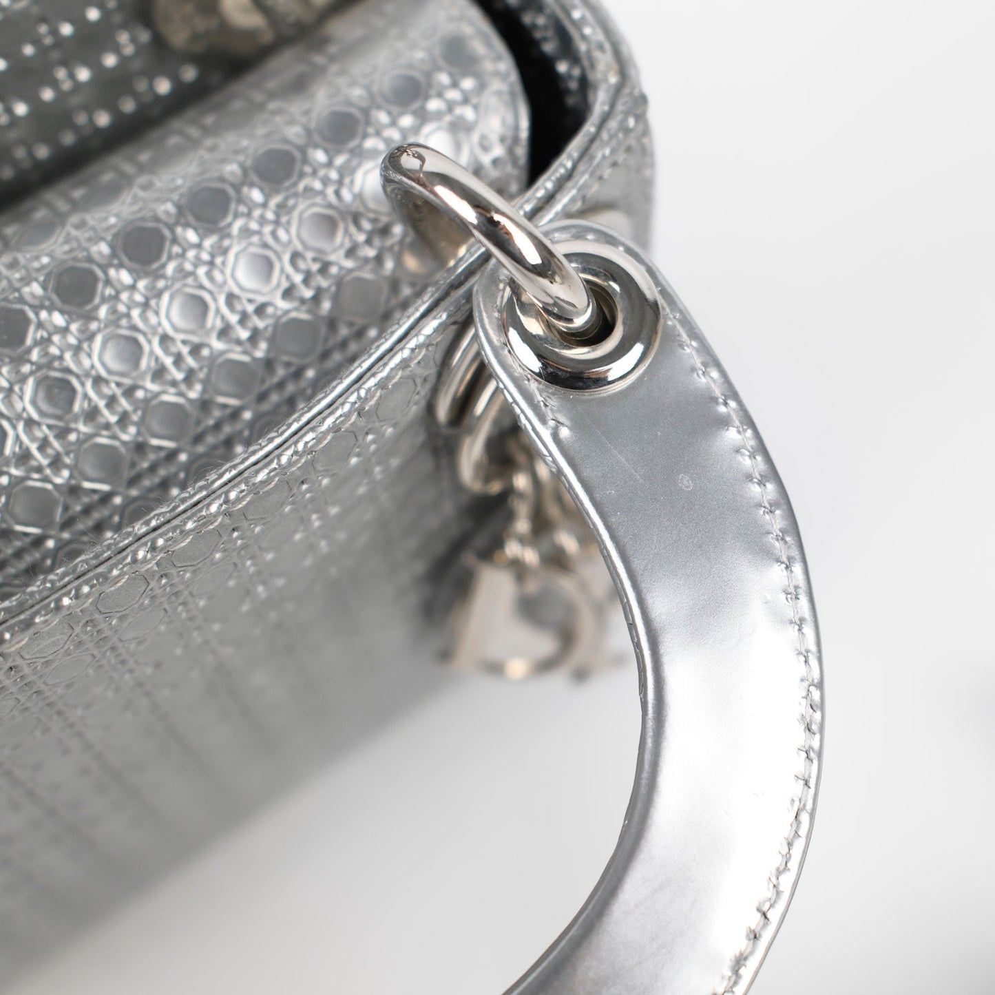 Dior Micro Lady Dior Silver