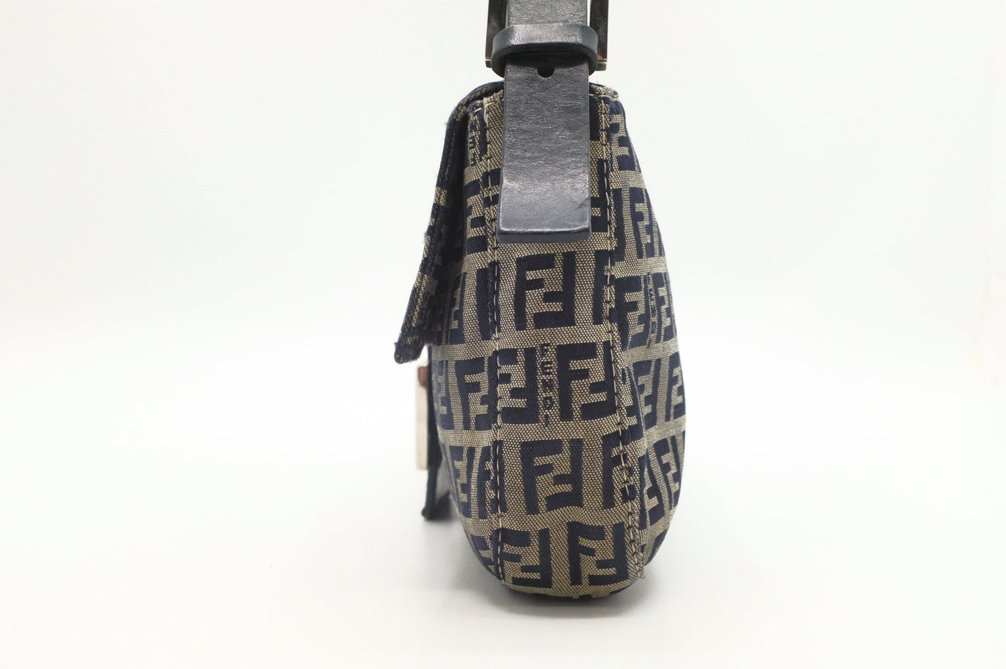 Fendi Baguette in Navy Zucchino Canvas