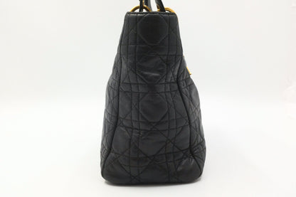 Dior Medium Lady Dior in Black Cannage Leather