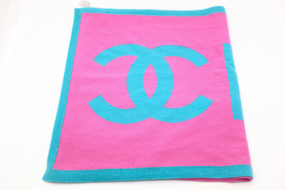 Chanel Scarf in Pink and Blue Cashmere