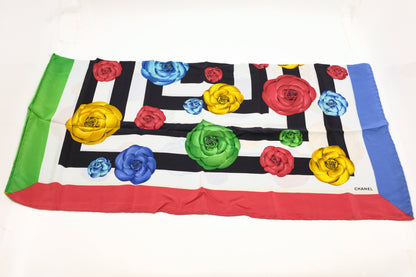 Chanel Camelia Scarf in Silk