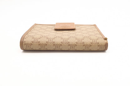 Celine Bifold Wallet in Beige Macadam Canvas
