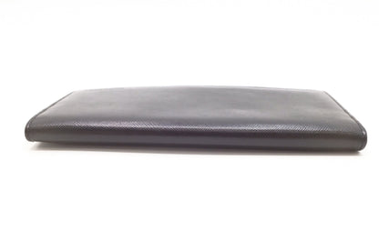 Burberry Long Wallet in Black Leather