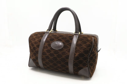Celine Boston Bag in Brown Suede
