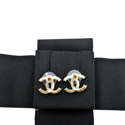 CHANEL CC Over The Rainbow Crystal Earring Gold Multicolor