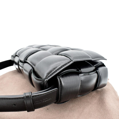 BOTTEGA VENETA Padded Cassette Leather Crossbody Bag Black