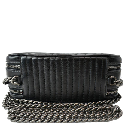 CHANEL Coco Boy Small Quilted Lambskin Camera Case Shoulder Bag Black - Hot Deals