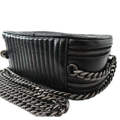 CHANEL Coco Boy Small Quilted Lambskin Camera Case Shoulder Bag Black - Hot Deals