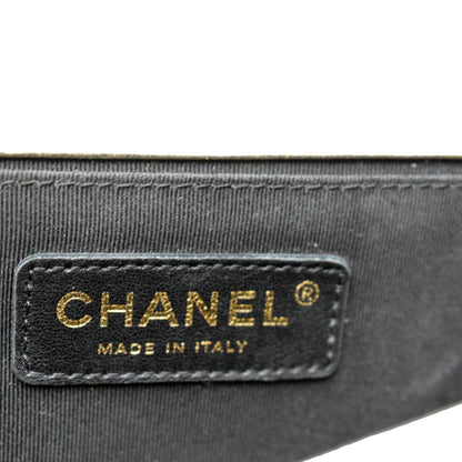 CHANEL Boy Leather Shoulder Bag Bicolor