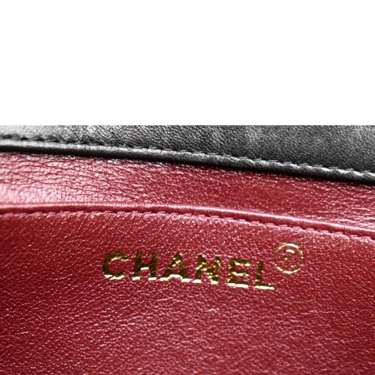 CHANEL Vintage Flap Quilted Leather Top Handle Bag Black