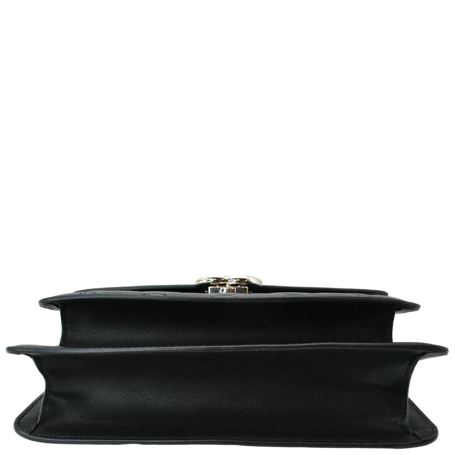 CHANEL Box CC Flap Quilted Leather Shoulder Bag Black