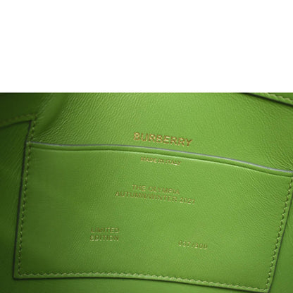 BURBERRY Olympia Mini Leather Chain Shoulder Bag Green