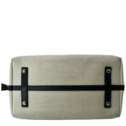 Burberry Medium Smooth Calfskin Canvas Belt Bag Black