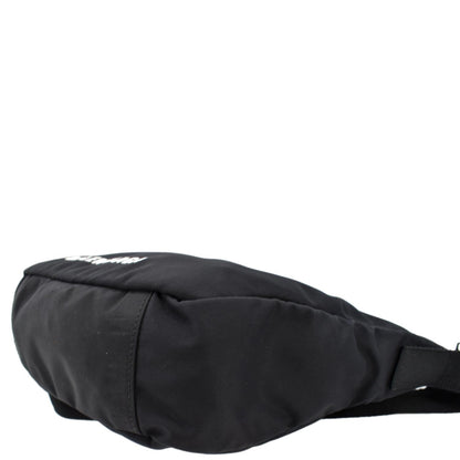 BALENCIAGA Wheel Nylon Shoulder Bag Black