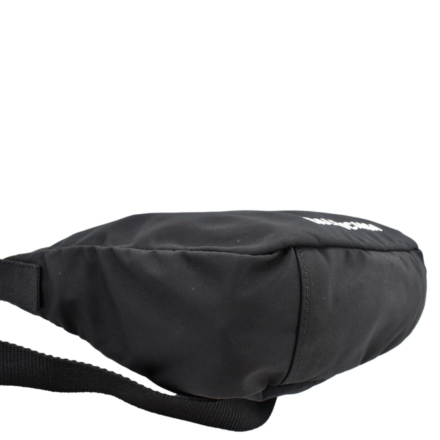 BALENCIAGA Wheel Nylon Shoulder Bag Black