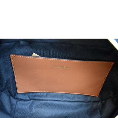 BURBERRY Icon Stripe Sonny E-Canvas Bum Bag Archive Beige