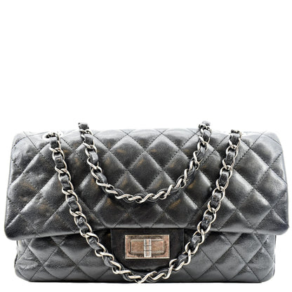 CHANEL Reissue Flap Leather Shoulder Bag Black